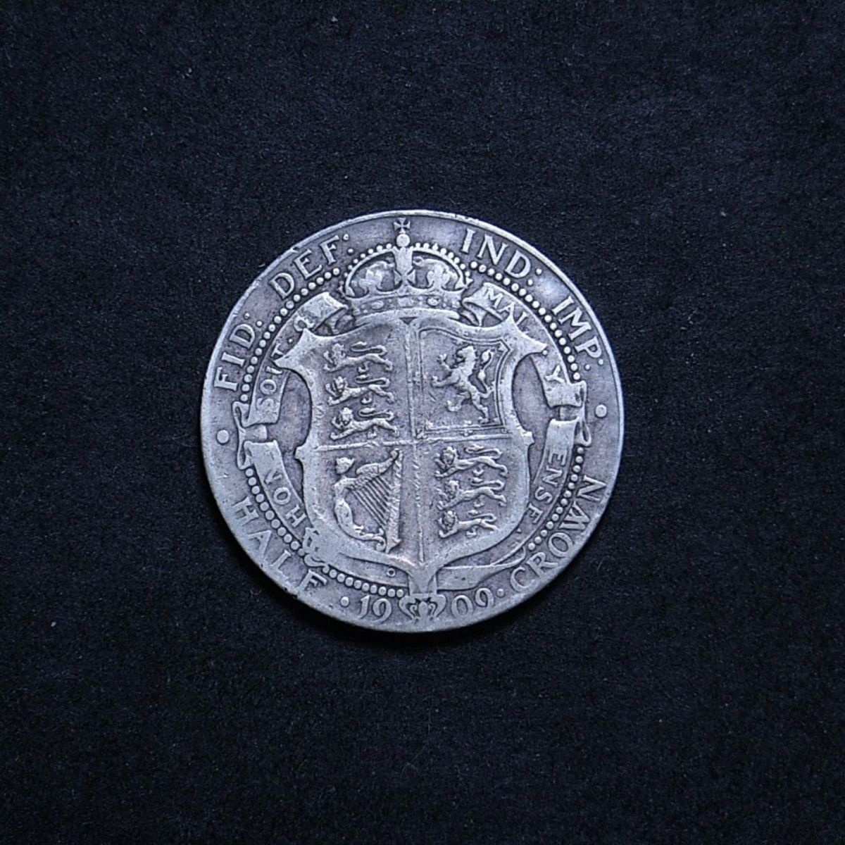 UK Half Crown 1909 reverse showing overall appearance